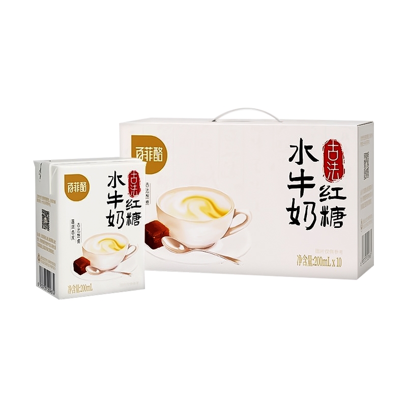 百菲酪古法红糖水牛奶 200ml*10盒