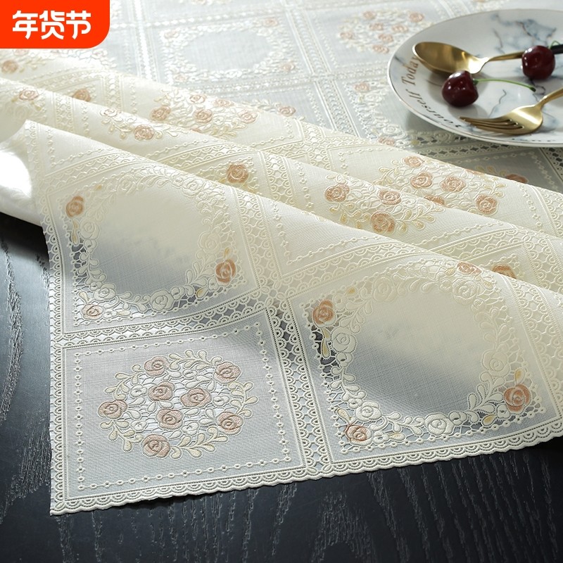 桌布防水防油免洗防烫pvc塑料茶几垫书桌垫ins布艺台布餐桌布方形