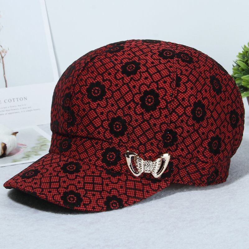 老人帽子中老年女春夏秋季四季贝雷帽妈妈婆婆时装帽户外出游新款