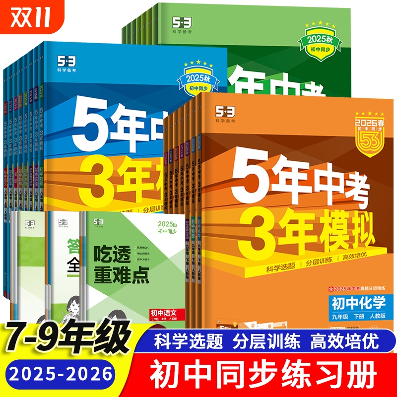五三五年中考三年模拟初中天天练