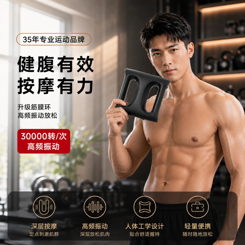 筋膜环甩脂抖抖机家用懒人减肥健身瘦肚子按摩枪赘肉燃脂神器腹部