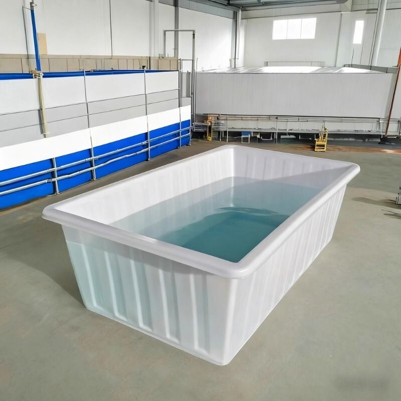 养殖水槽水产 卖鱼长方形小号摔不烂加厚PE大容量养龟牛筋塑料盆