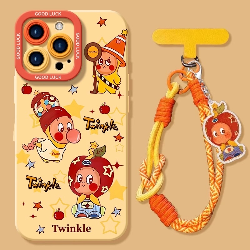 可爱动漫星星卡通人适用苹果17promax手机壳iPhone16pro新款15好看创意14硅胶13女12小众xr少女x全包防摔软壳