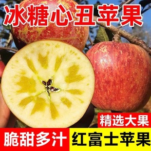 包邮 山西万荣红富士冰糖心苹果条片不分新鲜应季 脆甜多汁水果整箱