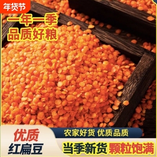 甘肃特产进口红小扁豆小扁红豆红扁豆番茄红扁豆小扁豆马粟豆杂粮