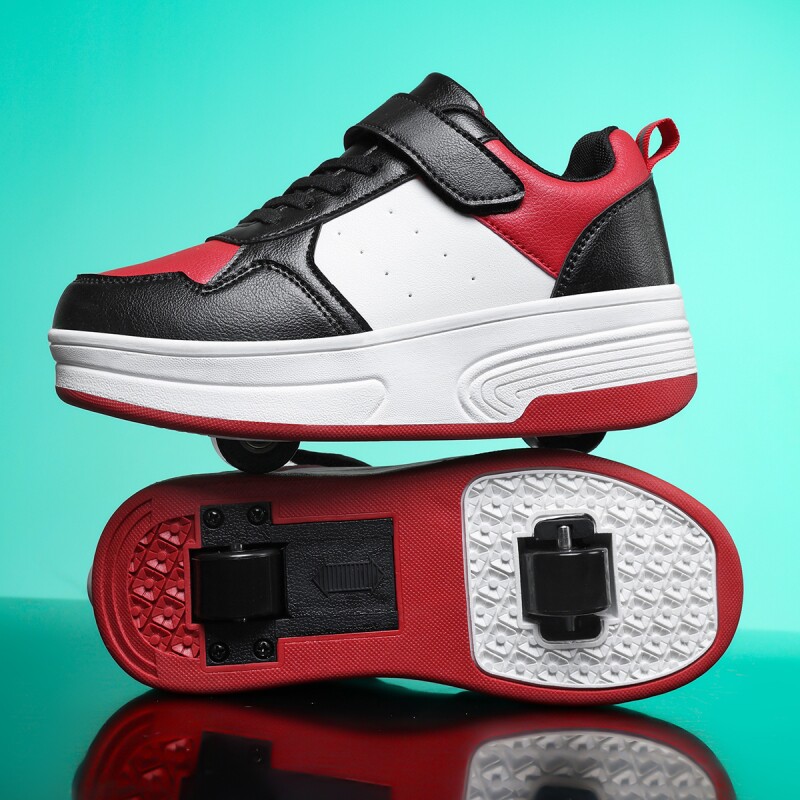 迪森途儿童暴走轮滑鞋女童双轮拆卸款男孩儿童暴走鞋溜冰鞋