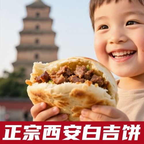 陕西特产白吉馍饼西安肉夹馍饼胚