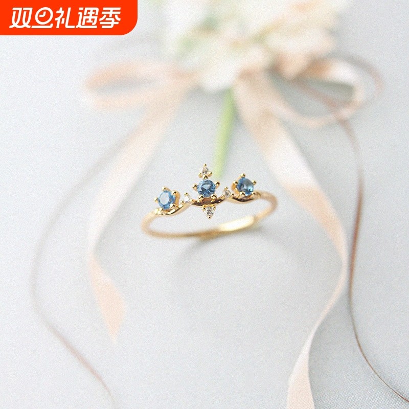 法式复古轻奢皇冠戒指小众设计精致宫廷风时尚百搭高级感开口指环