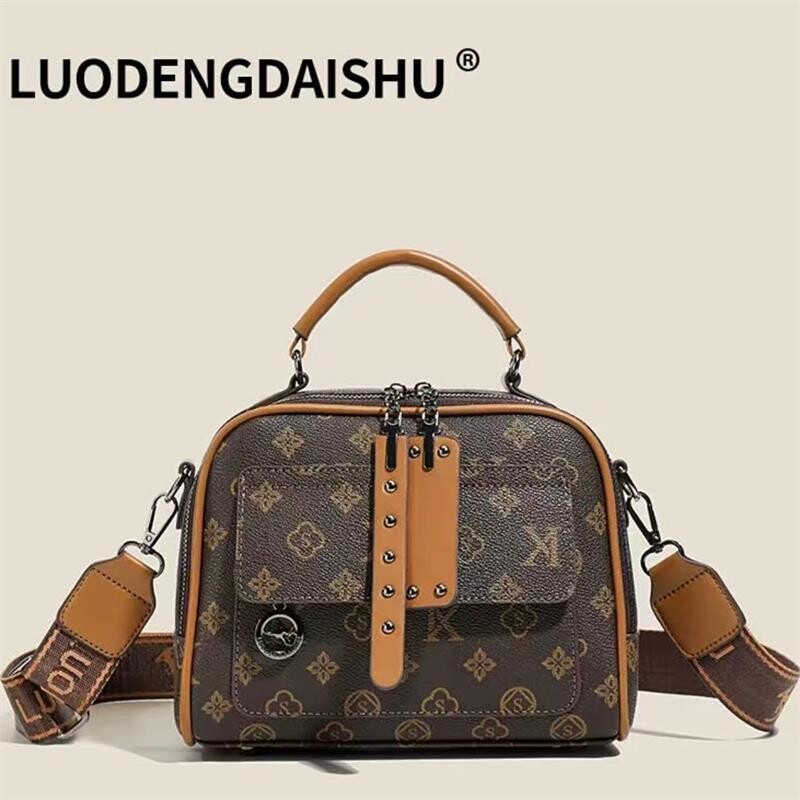 新款大容量手提包洋气百搭斜跨包妈妈包轻奢女包小方包斜挎单肩