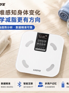 电子秤体重秤家用精准小型充电智能体脂秤减肥专用人体称重国货