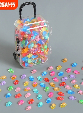 2025小乌龟夜光超级迷你可爱桌面小摆件装饰微缩玩具模型配件树脂