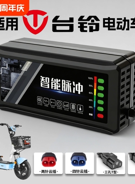 适配台铃电动车电瓶充电器48V12AH60V72V20A新国标铅酸石墨烯通用