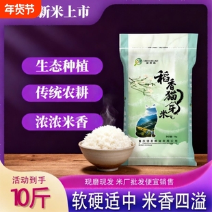 探鲜队当季晚稻猫牙米现磨现发产地直发粒粒饱满香甜可口家庭装