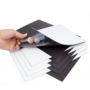 软磁片磁吸贴片吸铁石磁力贴黑板磁铁A4磁吸贴带背胶磁贴磁性橡胶