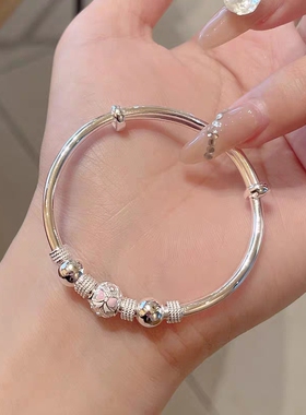 【幂琳】儿童手镯纯小孩镯子学生手镯手环女童镯子生日礼物大中小