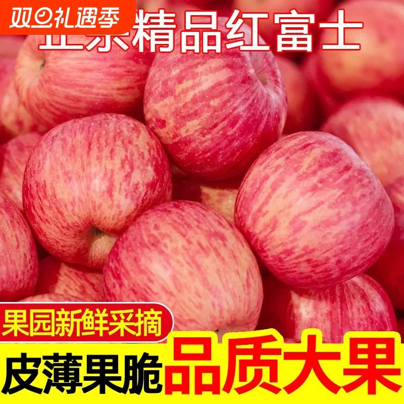 2陕西洛川红富士苹果新鲜水果10应当季脆甜冰糖心苹果果园精品