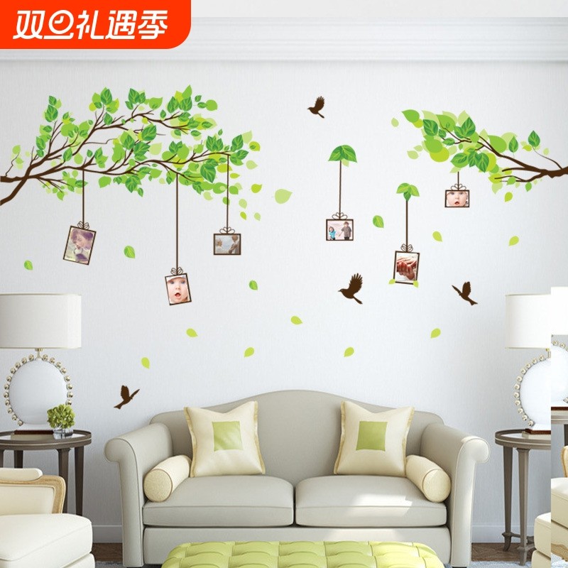 客厅电视墙温馨卧室房间韩国装饰第五代可移除墙贴 A店铺装饰逼真