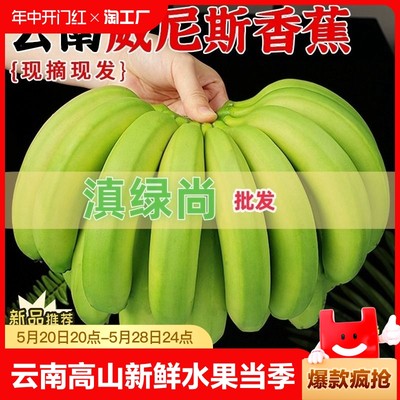 云南高山香蕉自然熟直发