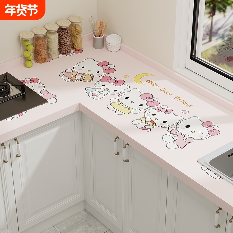 卡通厨房台面灶台防油防水贴纸自粘防油污专用不防火翻新防烫保护,家居饰品,软装墙贴,淘宝优惠券,粉丝福利购,淘宝优惠卷