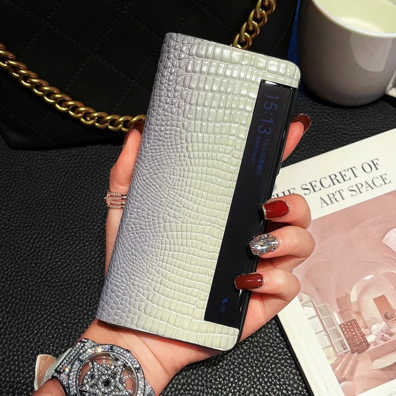 荣耀magicvs2真皮智能翻盖皮套