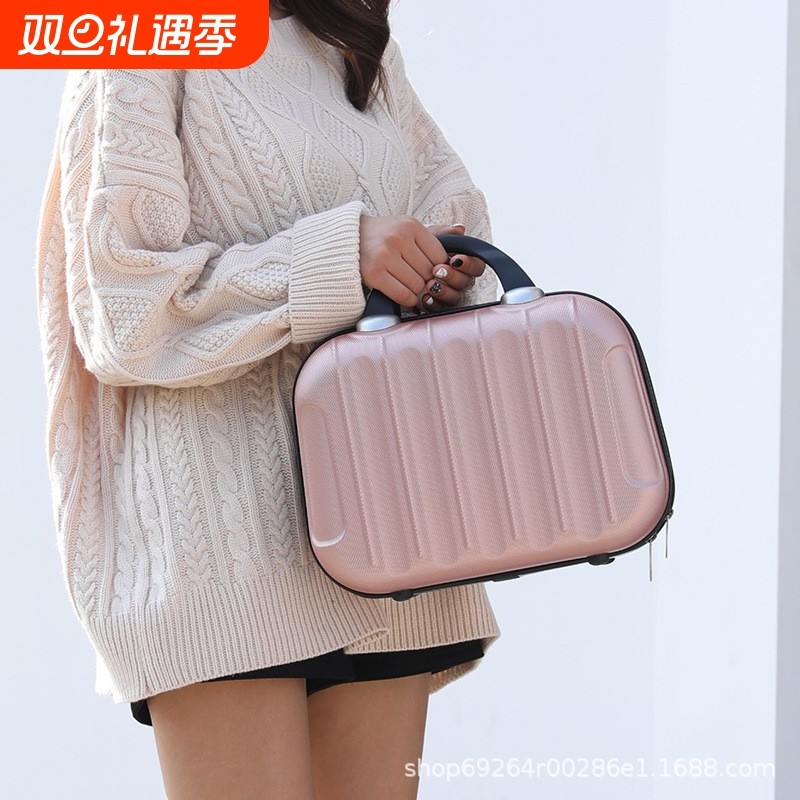 手提包14寸时尚化妆包女16寸手提箱收纳包大容量万向轮轻便多功能