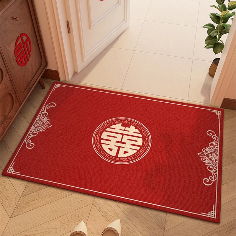 入户门地垫门口结婚门垫进门红色家用防滑地毯脚垫子免洗吸水客厅,居家布艺,家用脚垫,淘宝优惠券,粉丝福利购,淘宝优惠卷