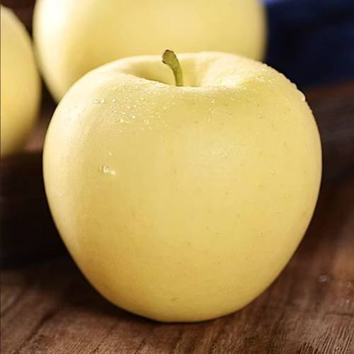 黄金奶油富士当季牛奶脆甜奶油黄皮苹果山东正宗软糯香甜