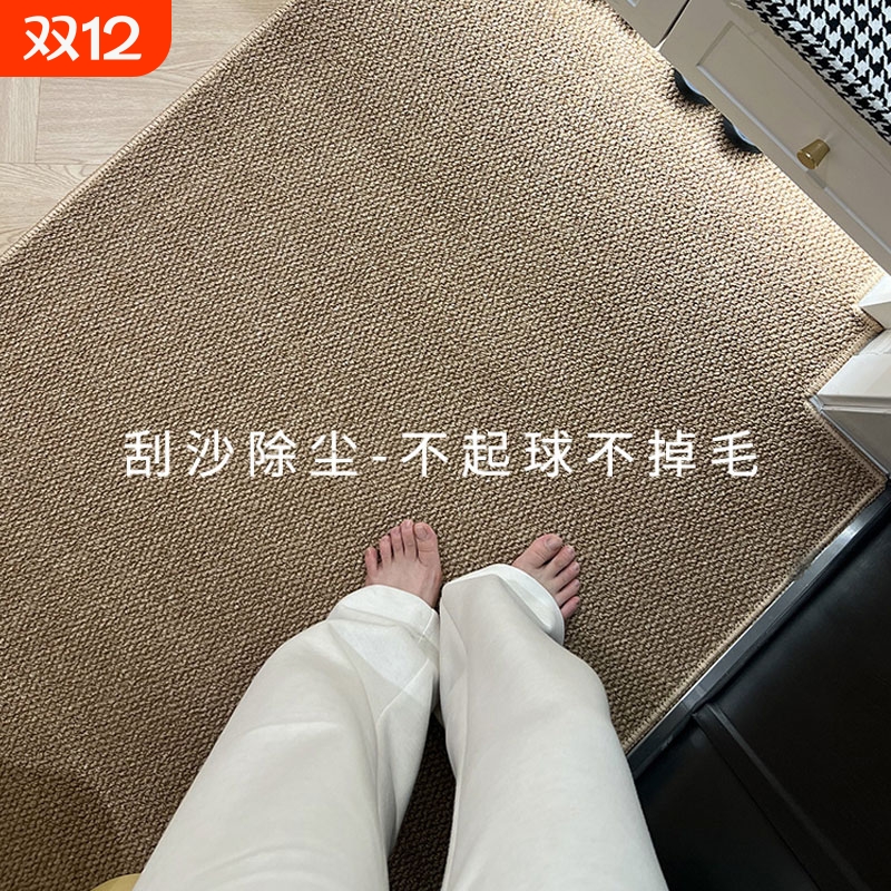纯色仿剑麻入户门地垫地毯门垫