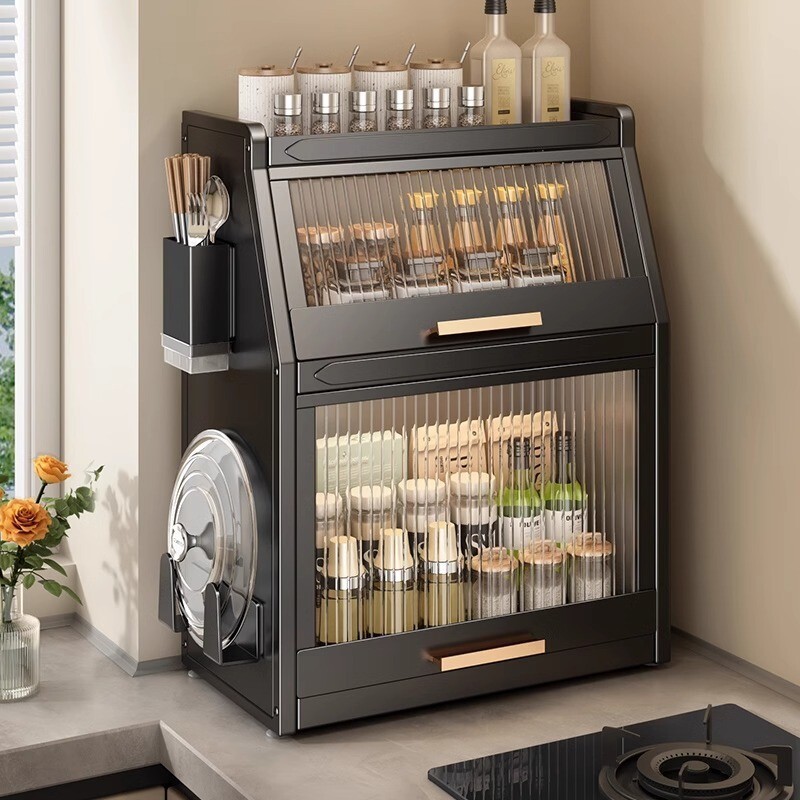 厨房调料置物架家用多功能调料架油盐酱醋收纳架筷子橱柜冰箱