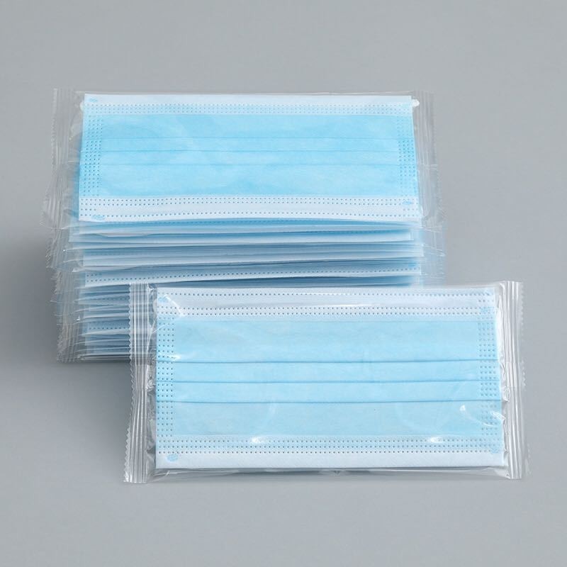 批发2000只一次性独立包装三层防护成人口罩3层透气单片现货