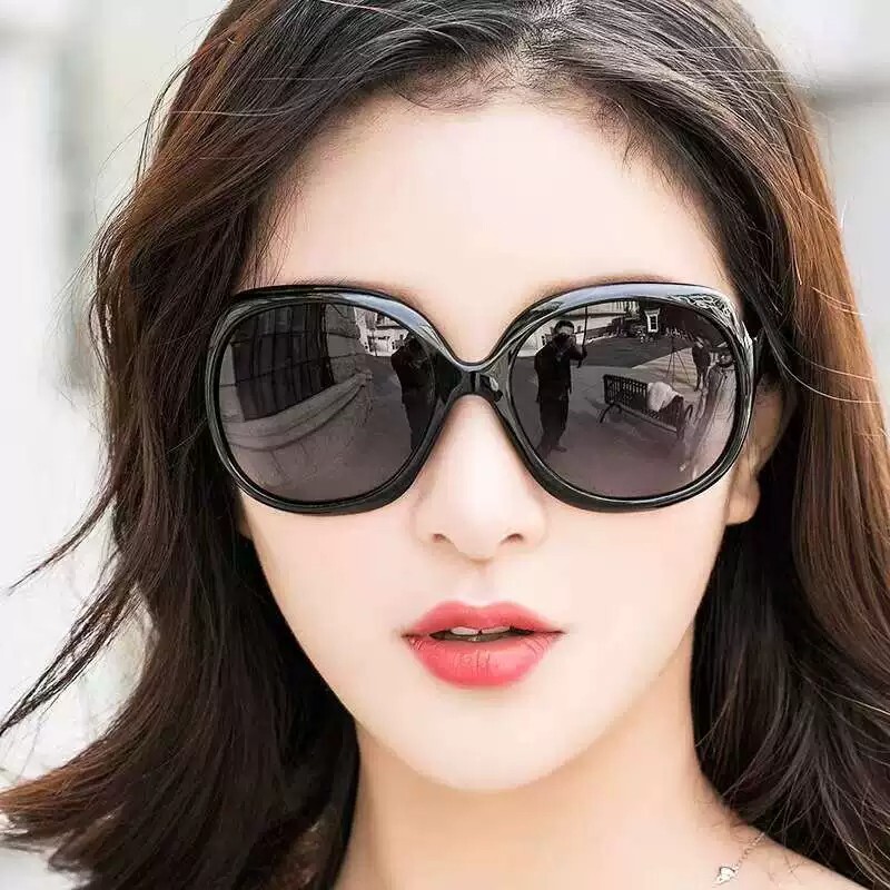 牌户外墨镜女2026年新款偏光太阳镜防紫外线高级感大圆脸显瘦眼镜