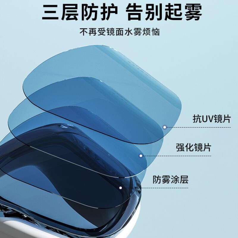 成人高清防雾防水大框游泳眼镜男女泳镜泳帽套装潜水游泳专用装备