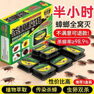 蟑螂药家用非无毒全窝正品强效端第一名虫卵双杀灭除杀蟑胶饵专用
