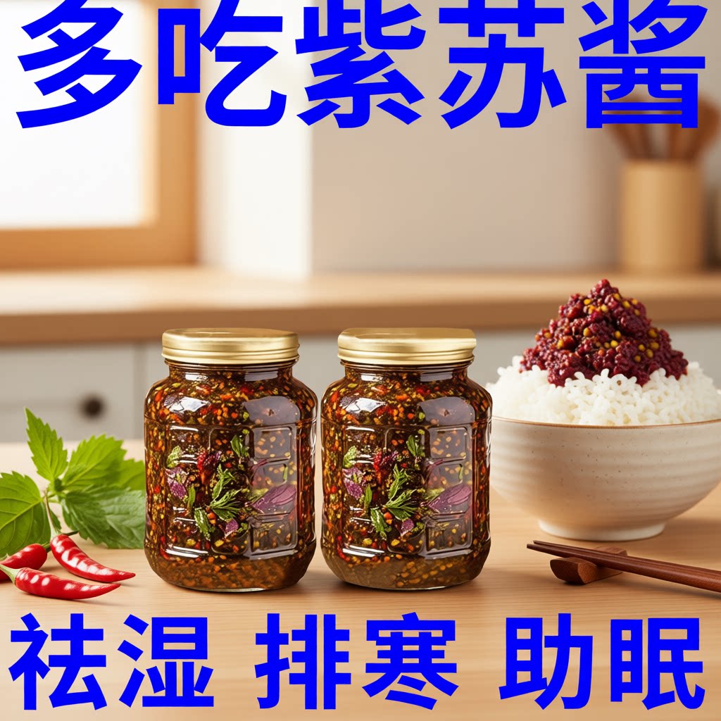 紫苏紫苏酱新鲜香辣原味拌面拌饭神器罐装下饭菜拌饭酱料麻辣辣椒