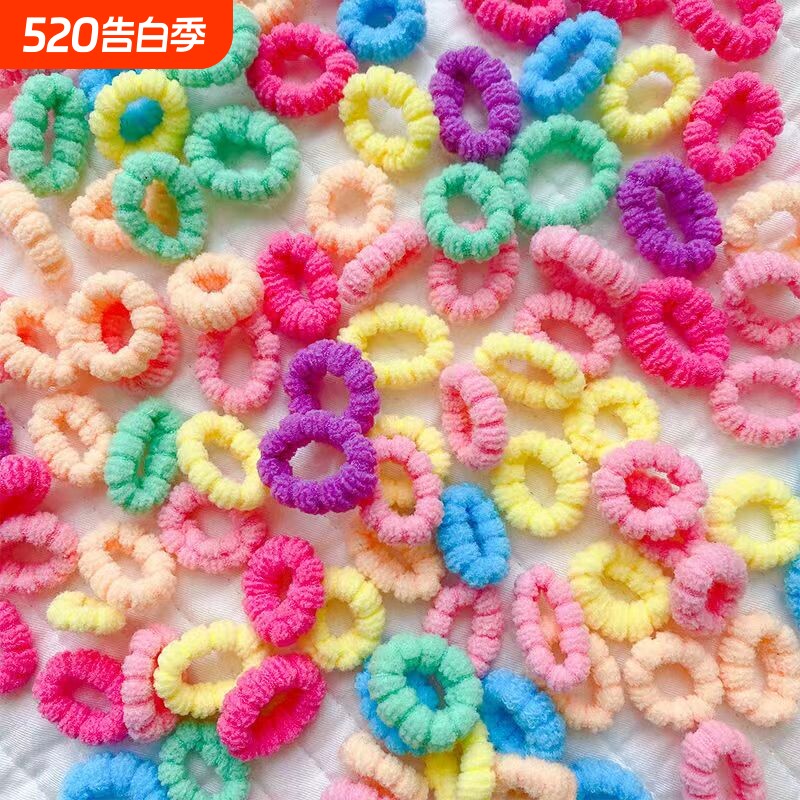宝宝高弹力橡皮筋扎头发儿童不伤发毛巾发圈女童新款皮筋头绳发饰