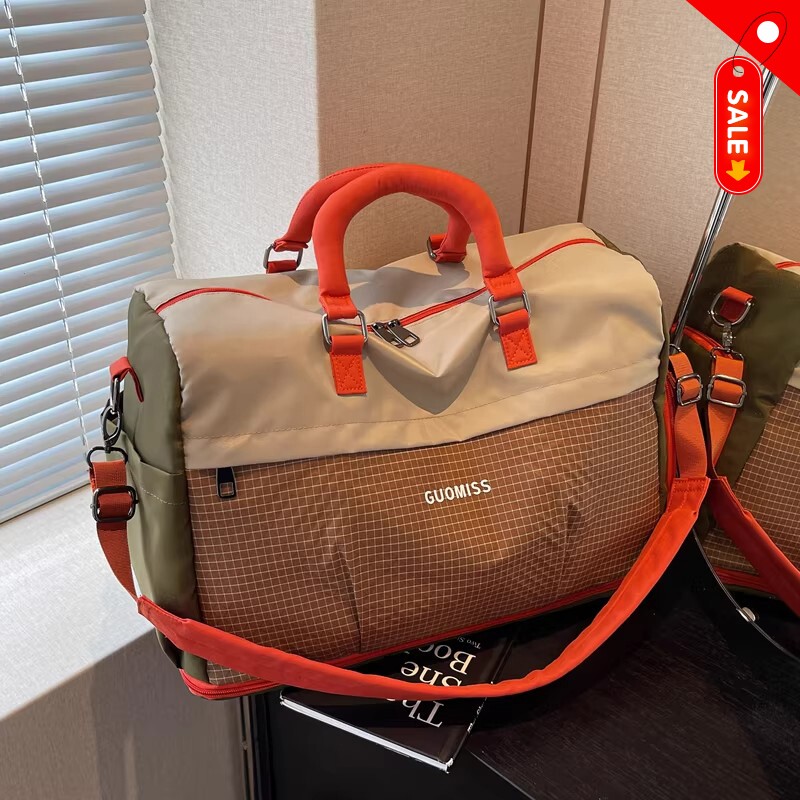 大容量短途旅行包女可折叠出差行李袋轻便扩容斜挎手提包男行李包