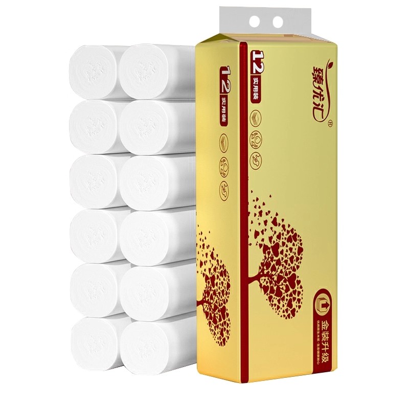 无芯卷纸12卷/36卷5层厚实不掉屑亲肤柔软