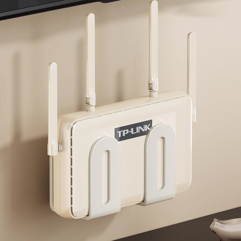 路由器置物架客厅免打孔光猫wifi机顶盒收纳架墙上壁挂式收纳支架
