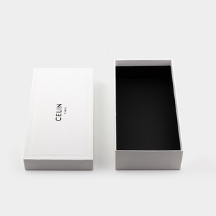 太阳镜凯旋门眼镜盒CEL眼镜盒时尚 白色柔软简约抗摔防压眼镜皮盒
