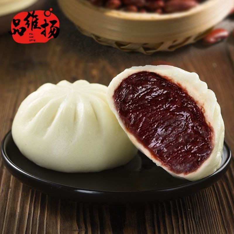 顺丰扬州豆沙包大包子早点速冻半成品营养早餐冷冻红豆鲜肉鸡蛋
