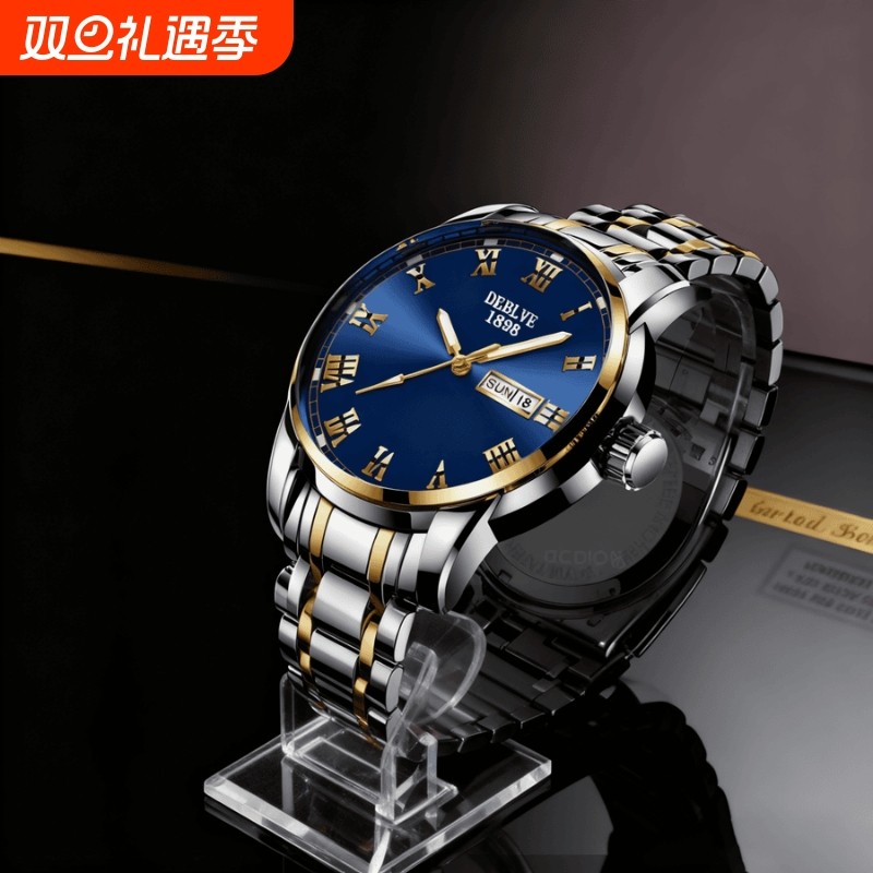 全自动名牌手表男士非机械表学生潮流镂空全自动十大防水男款正品