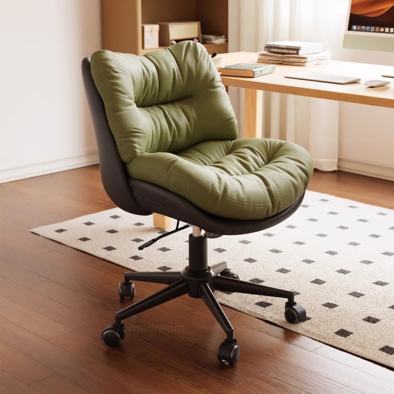 三梦电脑椅家用舒适久坐靠背椅宿舍书房卧室化妆学习旋转沙发椅子