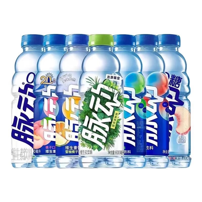 脉动600ml维生素饮料青柠桃子多口味补水低糖运动电解质