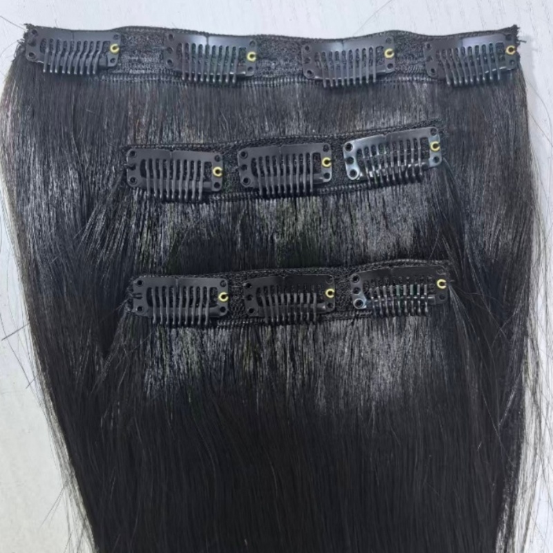 真发发片卡子发接发片自己接假发女长发蓬松增发量三片式假发片