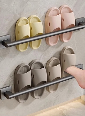 浴室拖鞋架免打孔卫生间厕所门后壁挂式挂架收纳神器墙上阳台夹缝