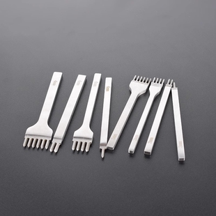 6mm缝线 白钢菱斩diy皮革手缝器皮具打孔器工具手工皮包打眼3