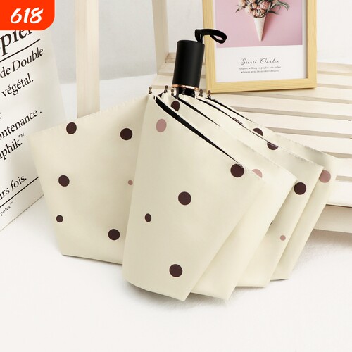 雨伞遮阳晴雨两用女生折叠黑胶