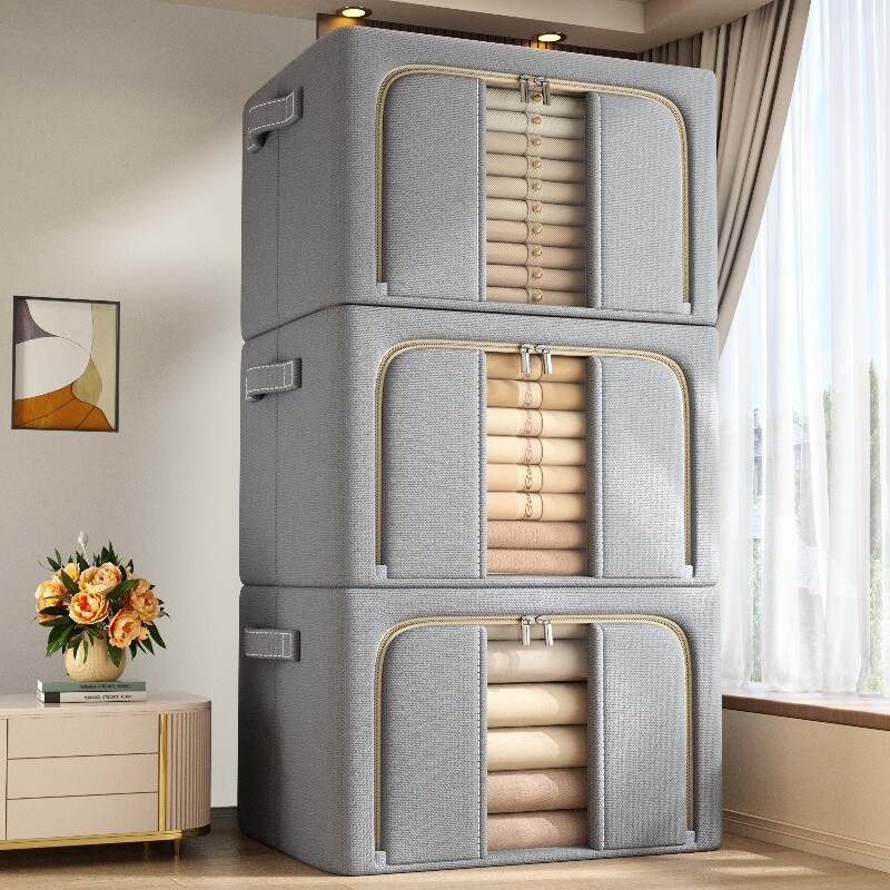 3个装衣服收纳箱家用大容量衣柜装衣物的箱子整理神器储物盒被子