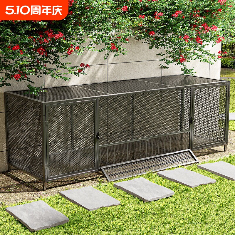 鸡笼子室外家用大号方管密网防雨农村芦丁自动清粪养殖笼防黄鼠狼