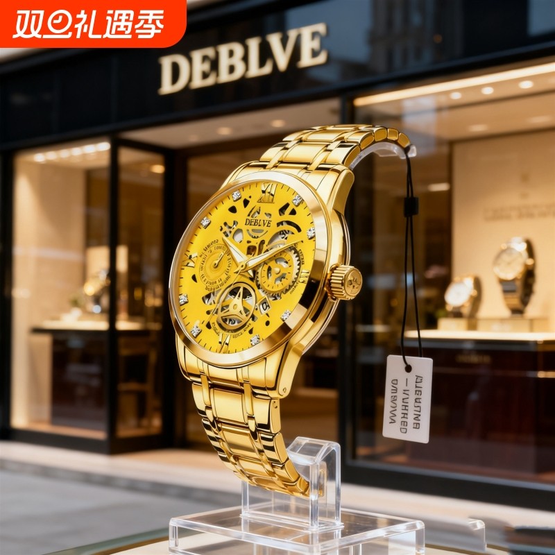 品牌正品手表男概念男士非机械表男款高级感学生运动男表潮腕表男